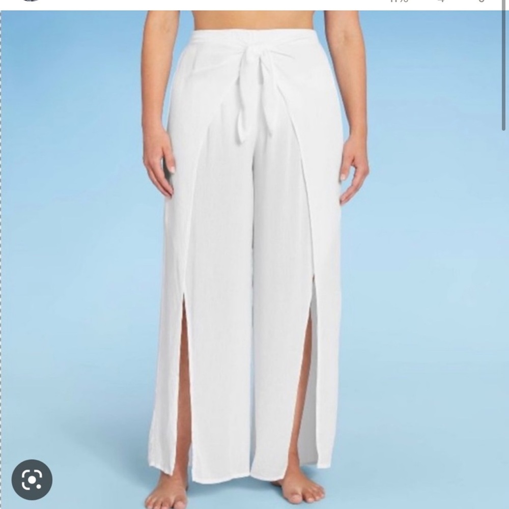 Kona Sol coverup White Beach Swim pants  NWT - Picture 2 of 10